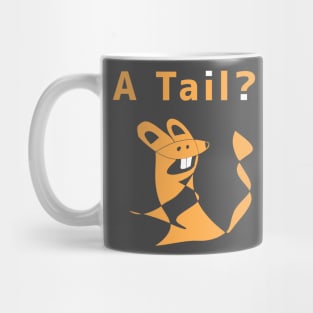 Mouse look backwards and surprised to find his tail Mug